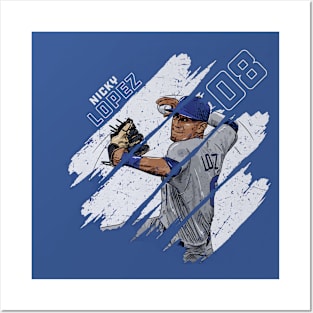 Nicky Lopez Kansas City Stripes Posters and Art